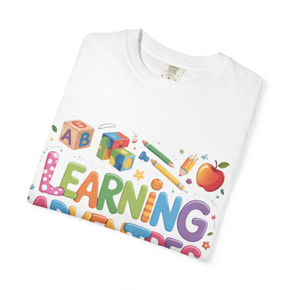 Colorful Learning Adventures T-Shirt – Fun Educational Tee for Kids & Teachers