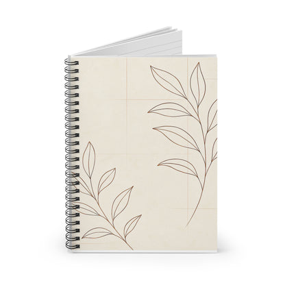 Elegant Floral Spiral Notebook - Perfect for Journaling, Note-taking, Gifts for Students, Writers, and Nature Lovers