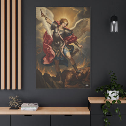 St. Michael Archangel Canvas Art Wrap – Classic Religious Wall Art