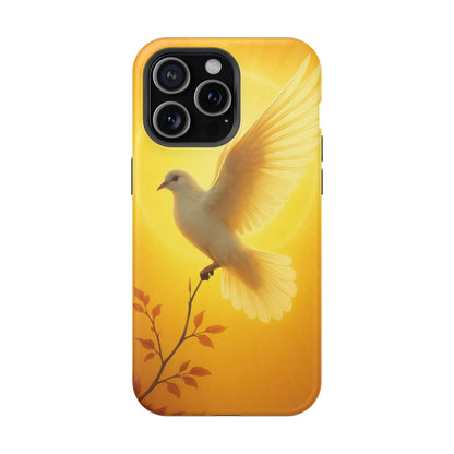 Golden Dove Magnetic Impact-Resistant Phone Case