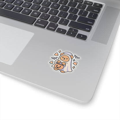 Cute Halloween Bear Kiss-Cut Stickers, Perfect for Laptop, Scrapbooking, Gift Wrapping, Fall Decor, Seasonal Fun