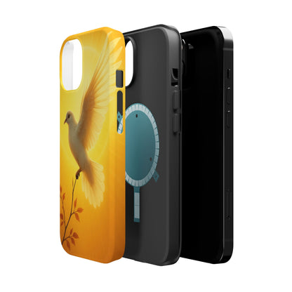 Golden Dove Magnetic Impact-Resistant Phone Case