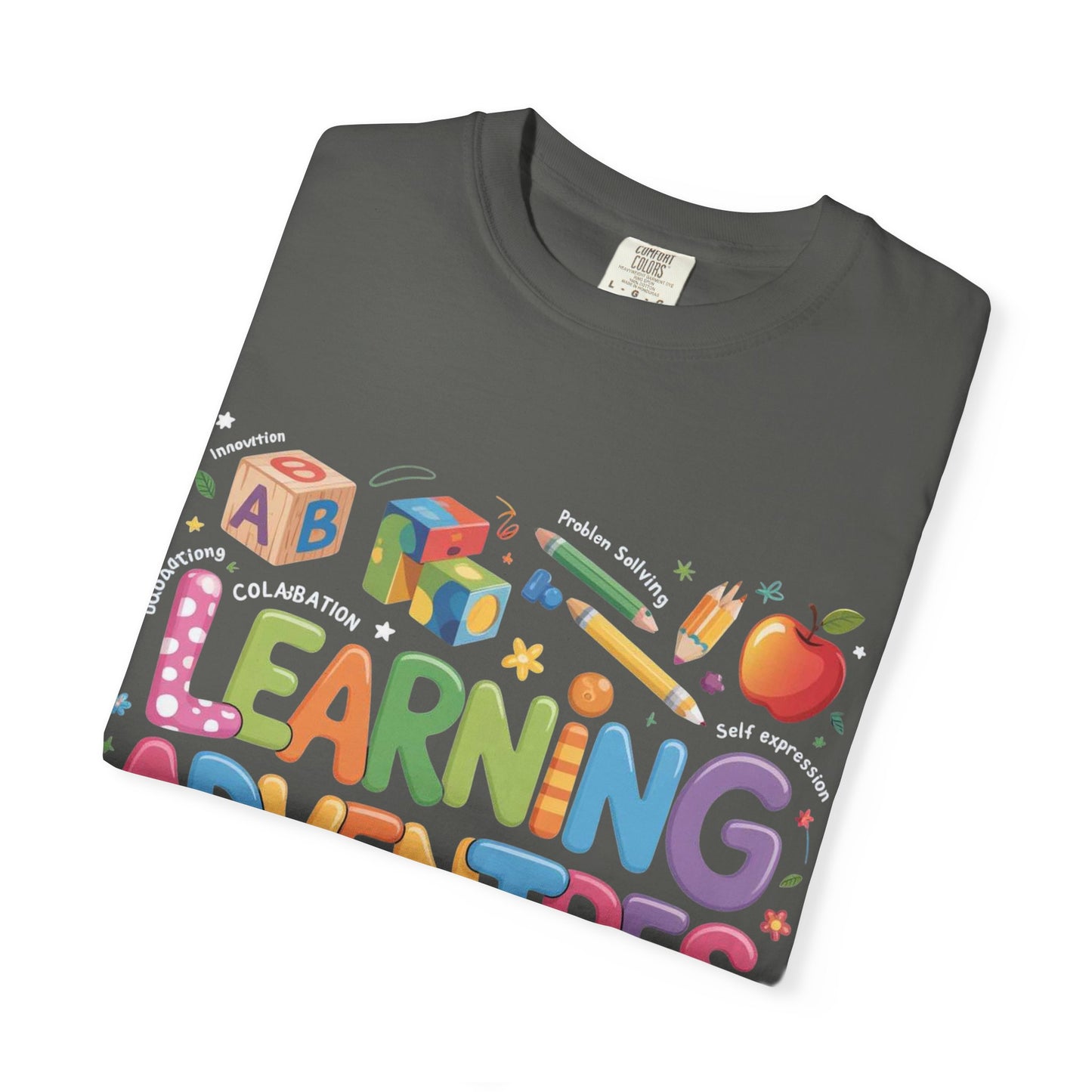 Colorful Learning Adventures T-Shirt – Fun Educational Tee for Kids & Teachers