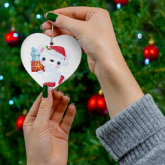 Festive Ice Skating Polar Bear Ornament - Cute Christmas Decoration for Holiday Cheer