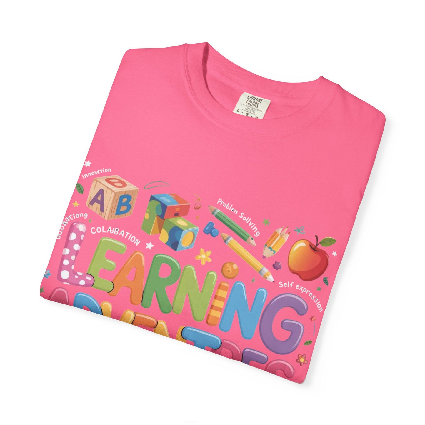 Colorful Learning Adventures T-Shirt – Fun Educational Tee for Kids & Teachers