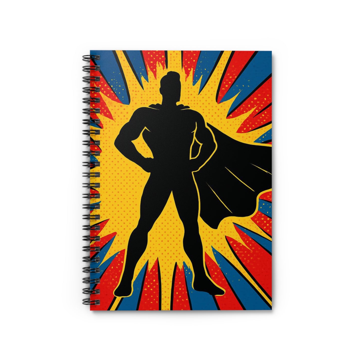 Hero-Inspired Notebook | Bold Pop Art Design | Perfect Gift for Students & Writers