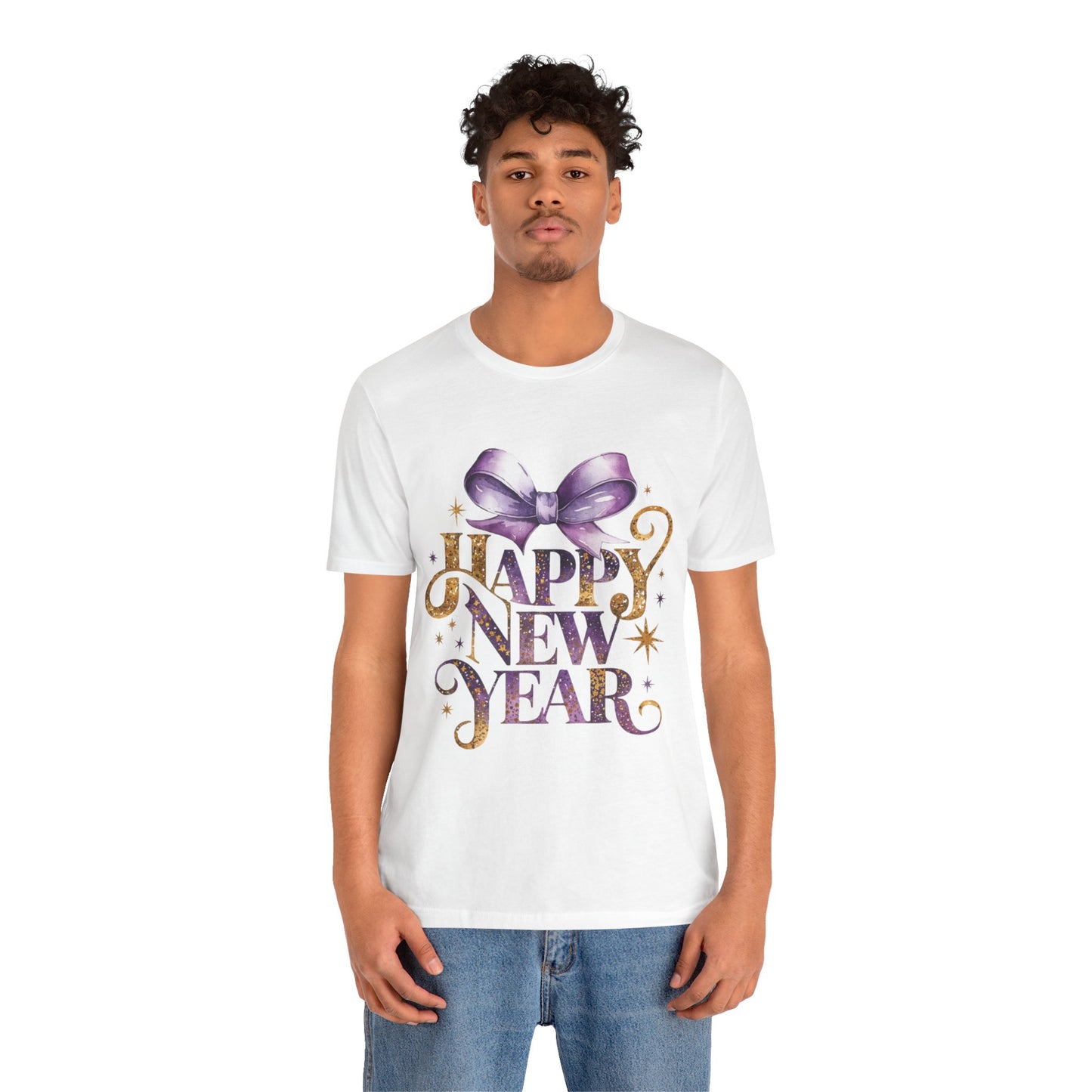 Happy New Year Unisex Jersey Tee - Festive Celebratory Shirt