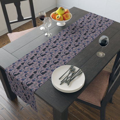 Halloween Cat Table Runner – Cozy, Fun & Purrfect for Home Decoration