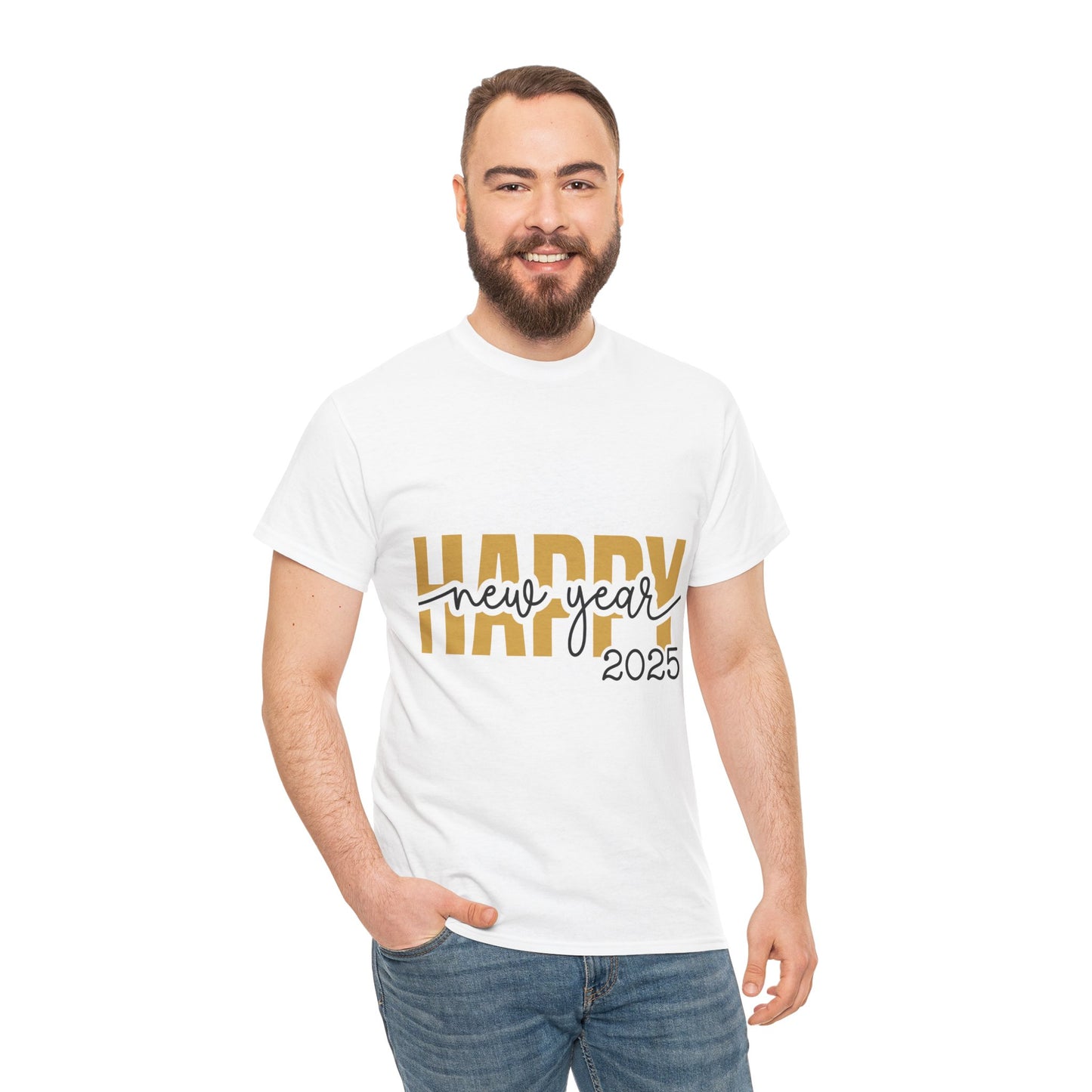 Happy New Year 2025 Unisex Heavy Cotton Tee