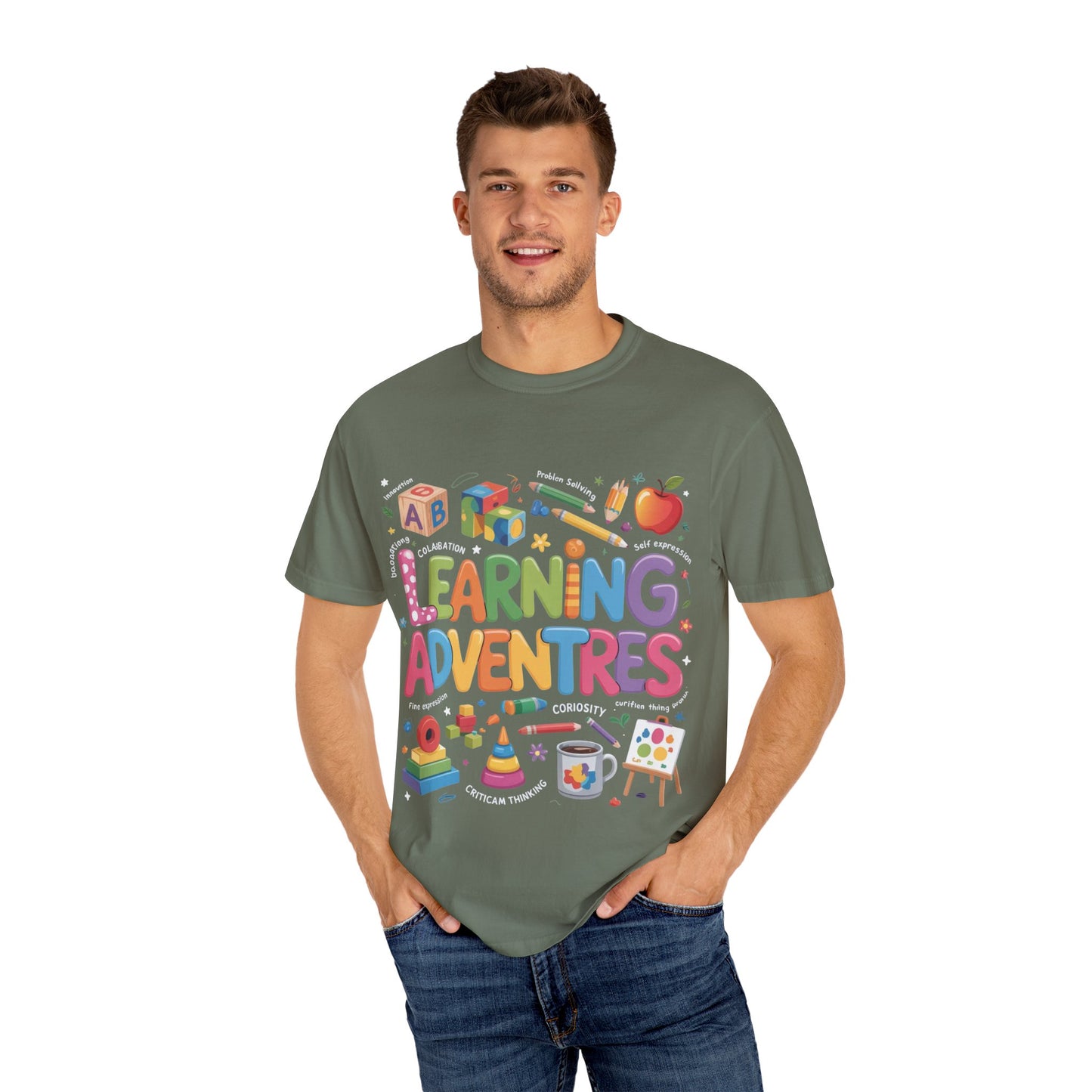 Colorful Learning Adventures T-Shirt – Fun Educational Tee for Kids & Teachers