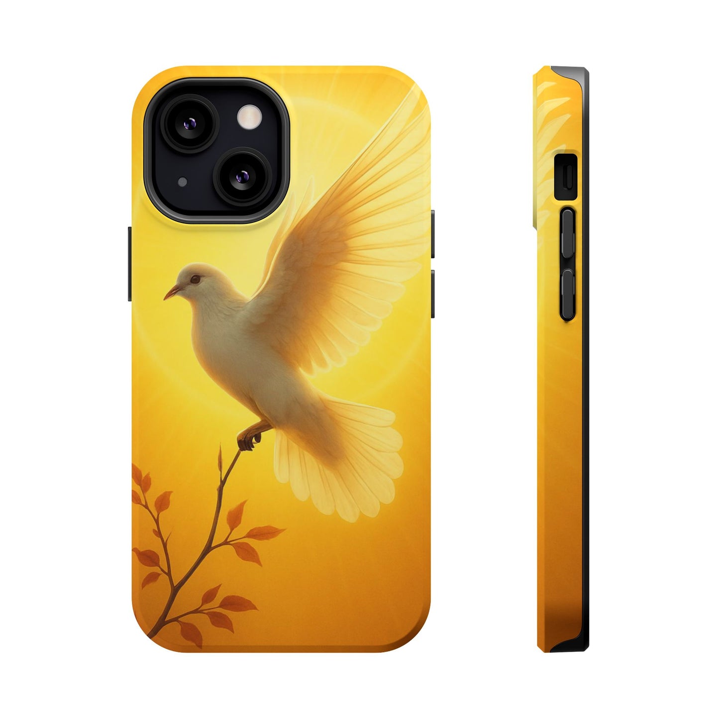 Golden Dove Magnetic Impact-Resistant Phone Case