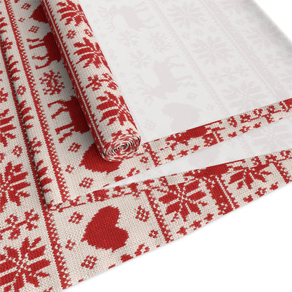 Festive Holiday Table Runner – Rustic Christmas Décor & Farmhouse Winter Accent