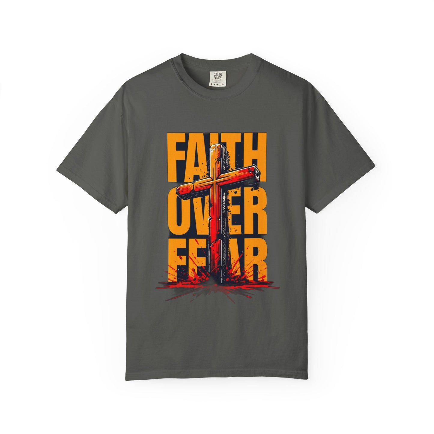 Inspirational T-Shirt – “Faith Over Fear” | Faith-Based Comfort Tee for Everyday Strength