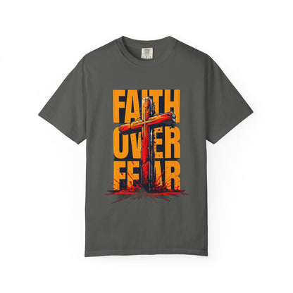 Inspirational T-Shirt – “Faith Over Fear” | Faith-Based Comfort Tee for Everyday Strength