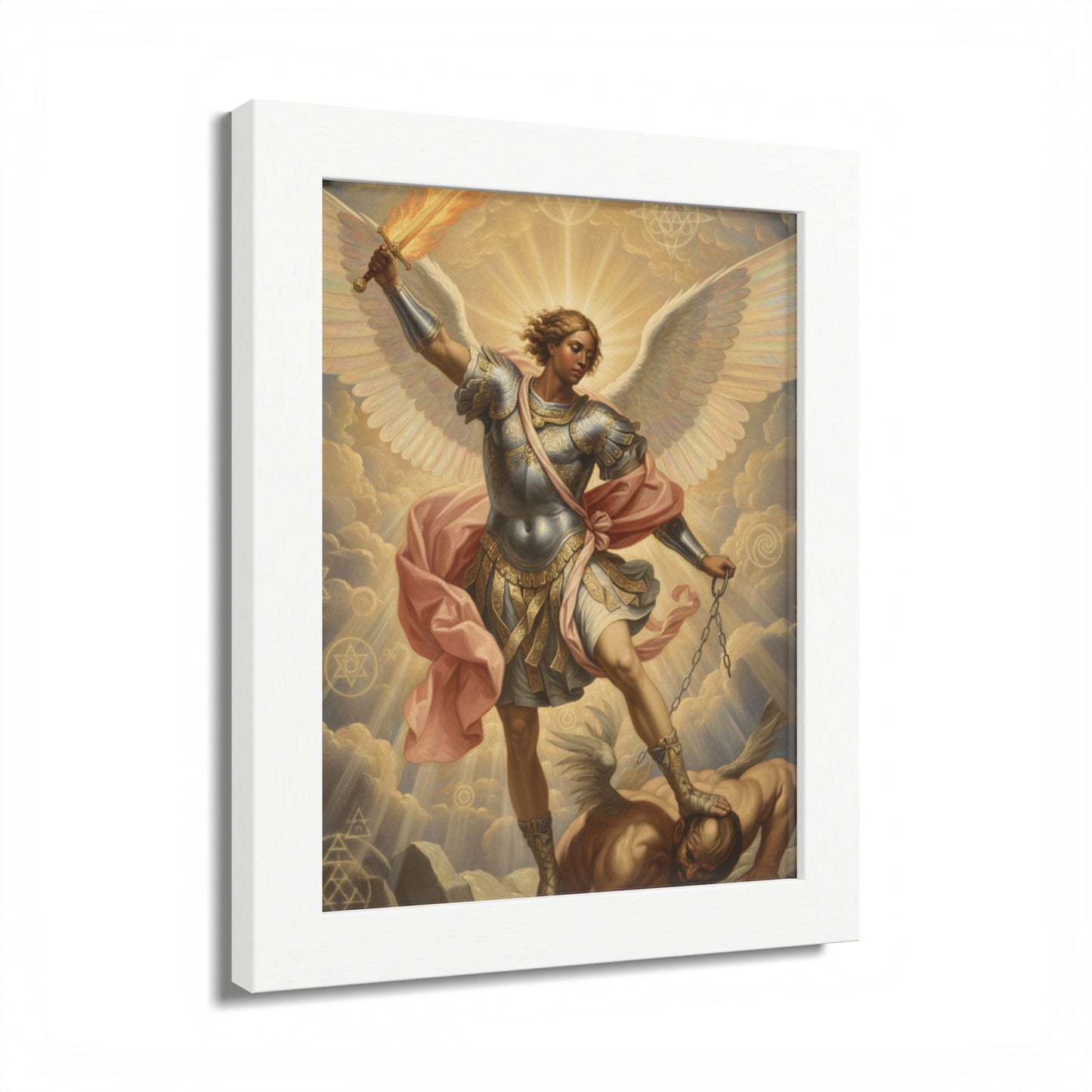 Saint Michael Archangel Framed Poster — Classic Religious Wall Art