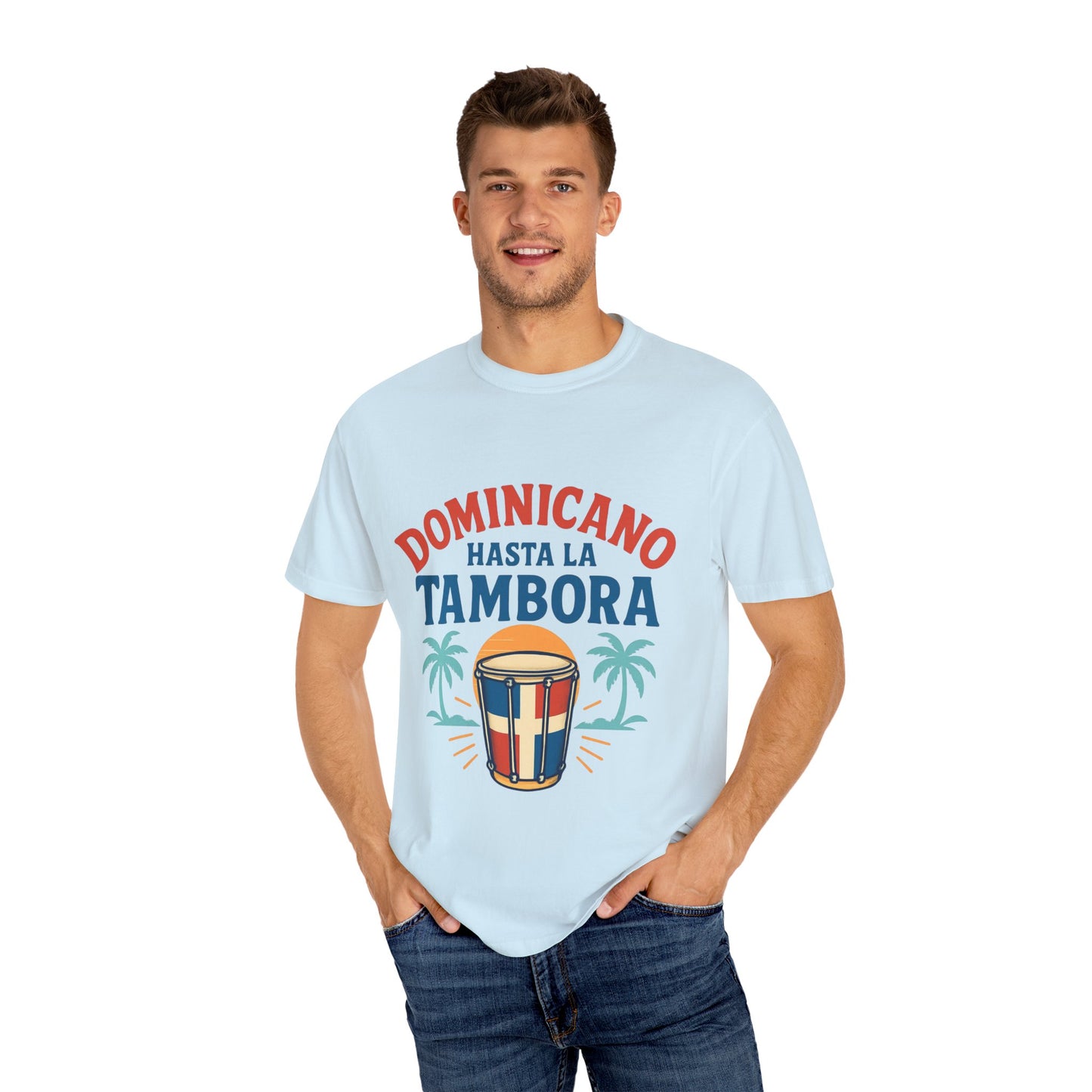 Dominican Music Graphic Tee | Unisex Garment-Dyed Shirt for Summer & Celebrations