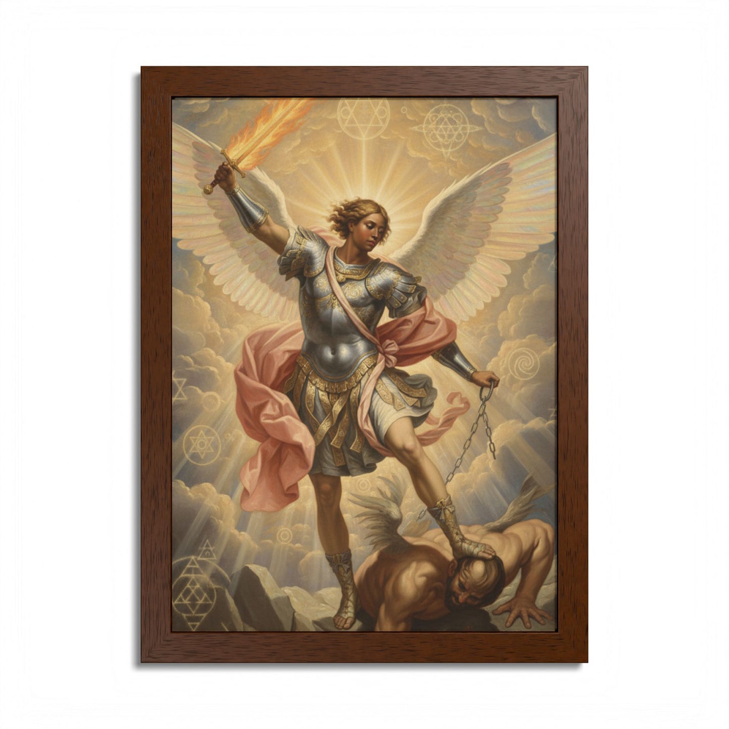 Saint Michael Archangel Framed Poster — Classic Religious Wall Art