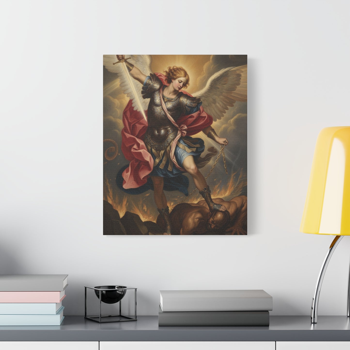 St. Michael Archangel Canvas Art Wrap – Classic Religious Wall Art