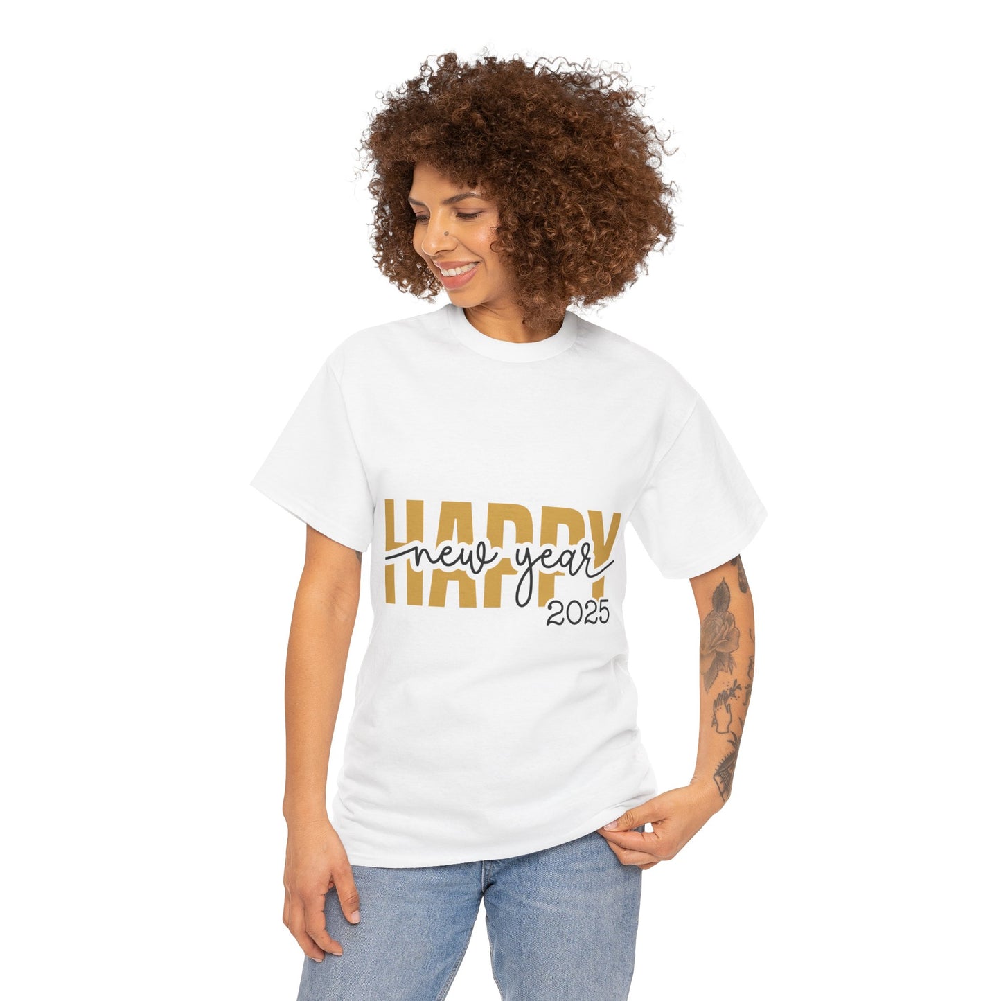 Happy New Year 2025 Unisex Heavy Cotton Tee