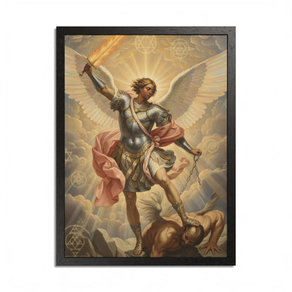 Saint Michael Archangel Framed Poster — Classic Religious Wall Art