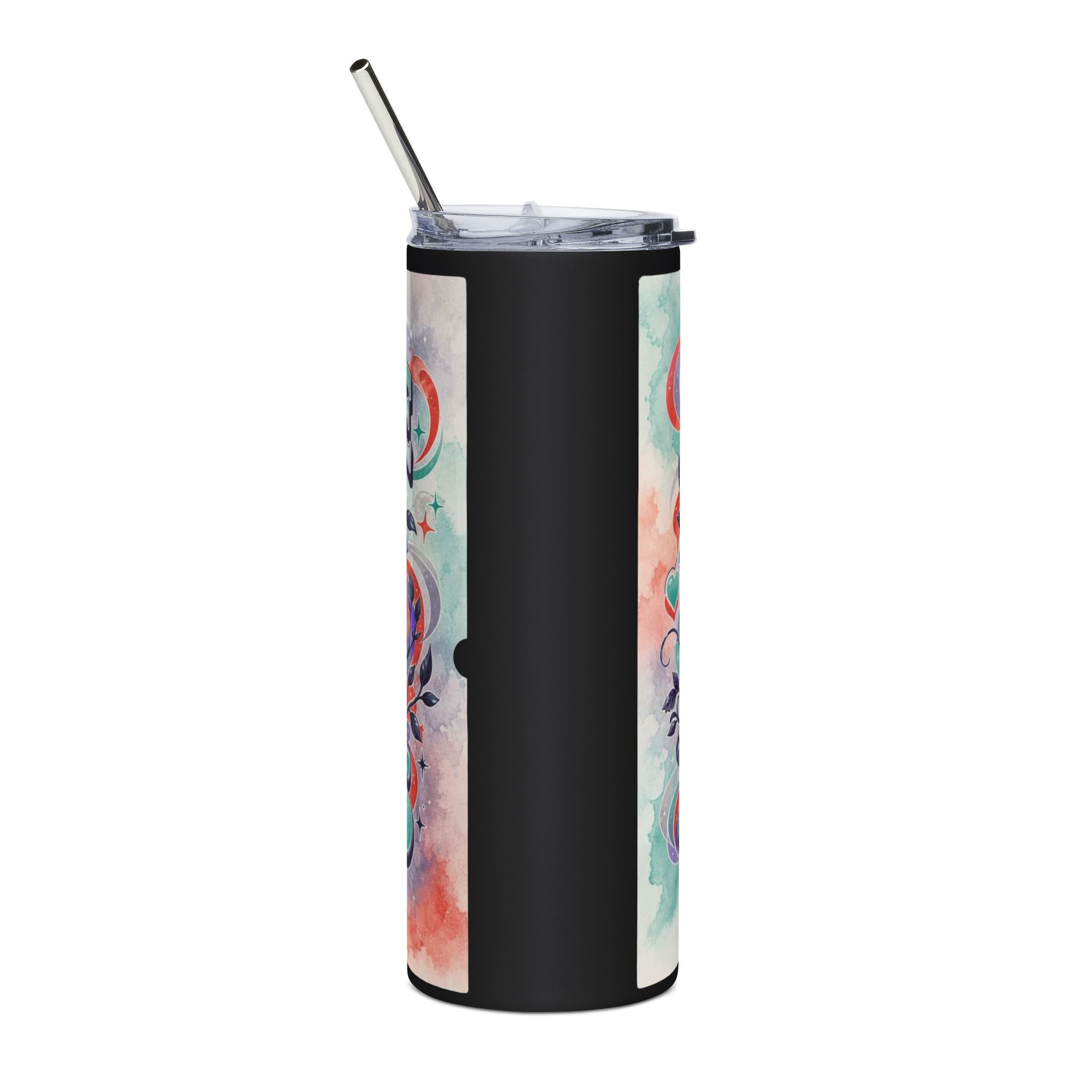 Aquarius Pride 20oz Stainless Steel Tumbler – Gay Pride Month Zodiac Water Bottle
