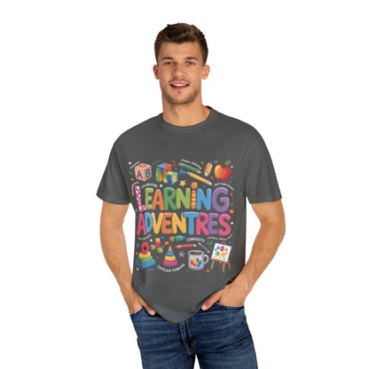 Colorful Learning Adventures T-Shirt – Fun Educational Tee for Kids & Teachers