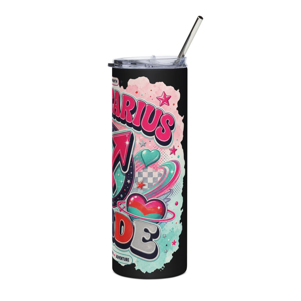 Sagittarius Pride 20oz Stainless Steel Tumbler – Astrological LGBTQ+ Zodiac Travel Mug