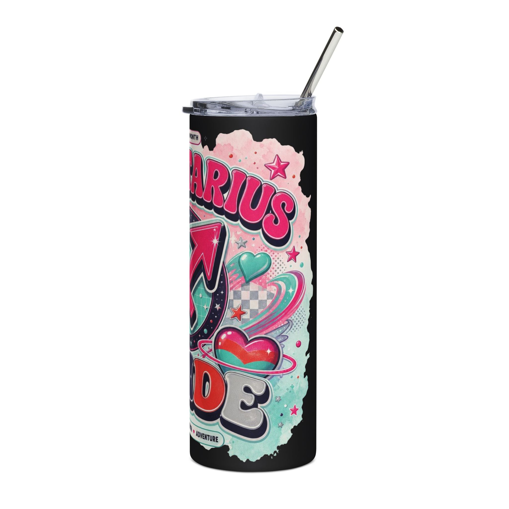 Sagittarius Pride 20oz Stainless Steel Tumbler – Astrological LGBTQ+ Zodiac Travel Mug