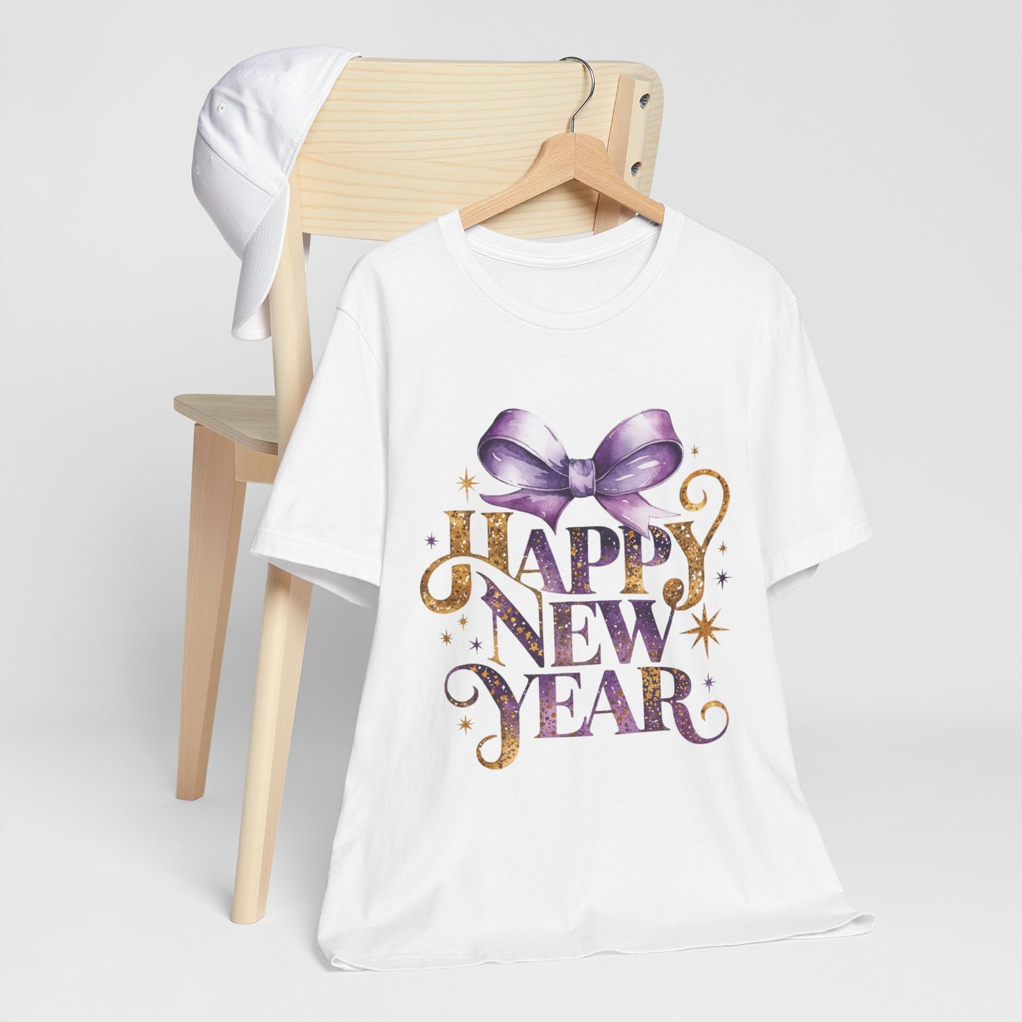 Happy New Year Unisex Jersey Tee - Festive Celebratory Shirt