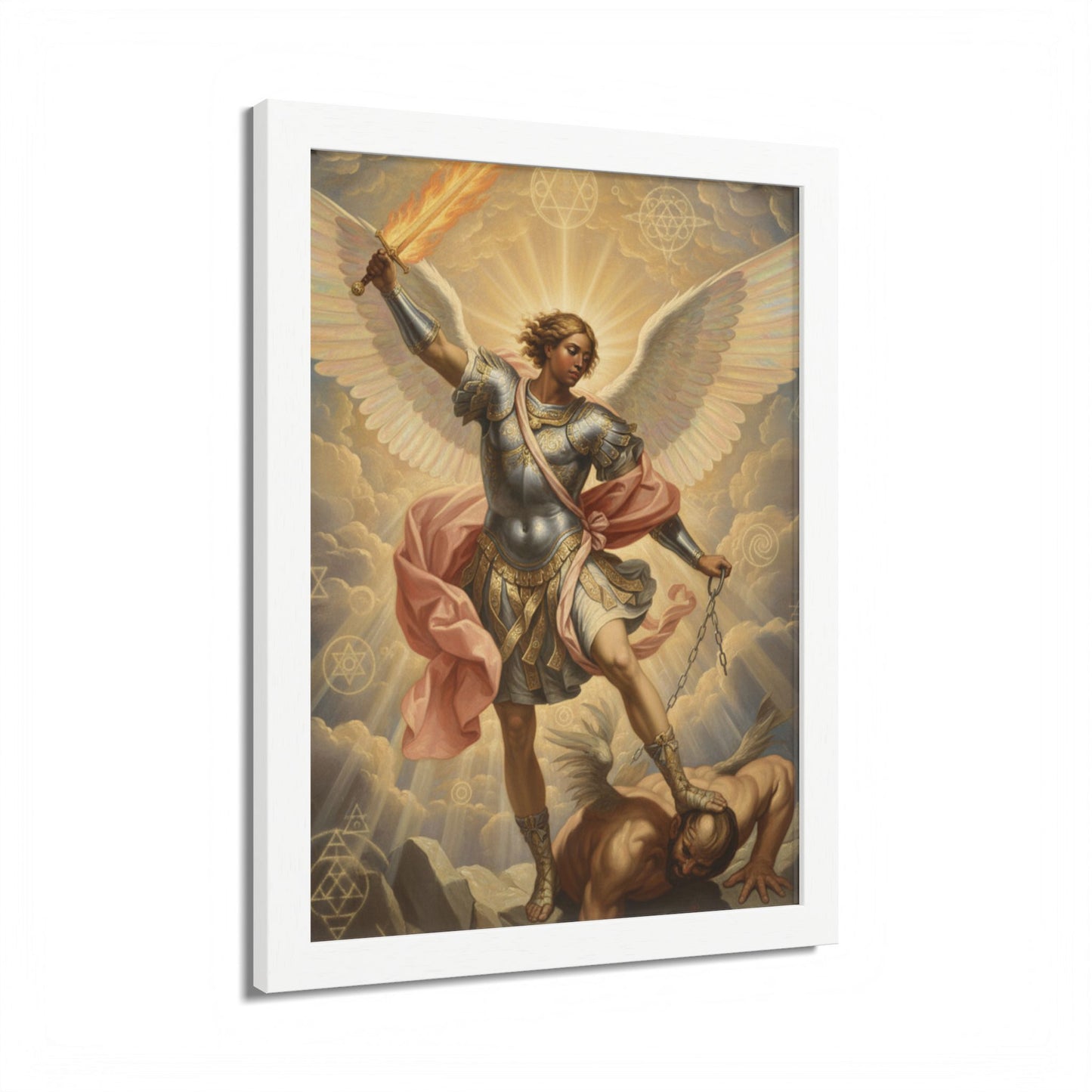 Saint Michael Archangel Framed Poster — Classic Religious Wall Art