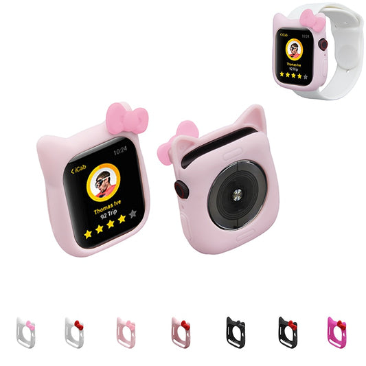 Funda protectora para Apple Watch con diseño de gato 