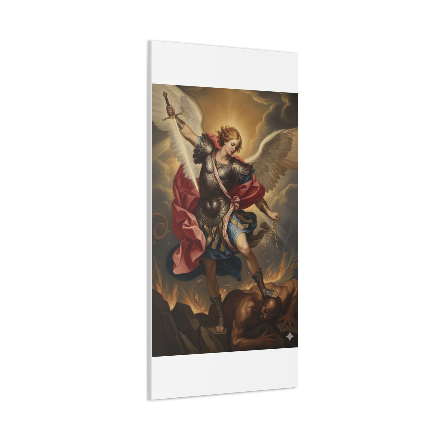 St. Michael Archangel Canvas Art Wrap – Classic Religious Wall Art