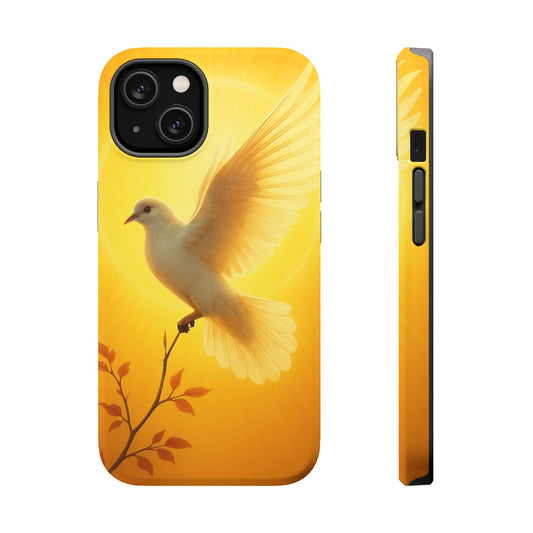 Golden Dove Magnetic Impact-Resistant Phone Case