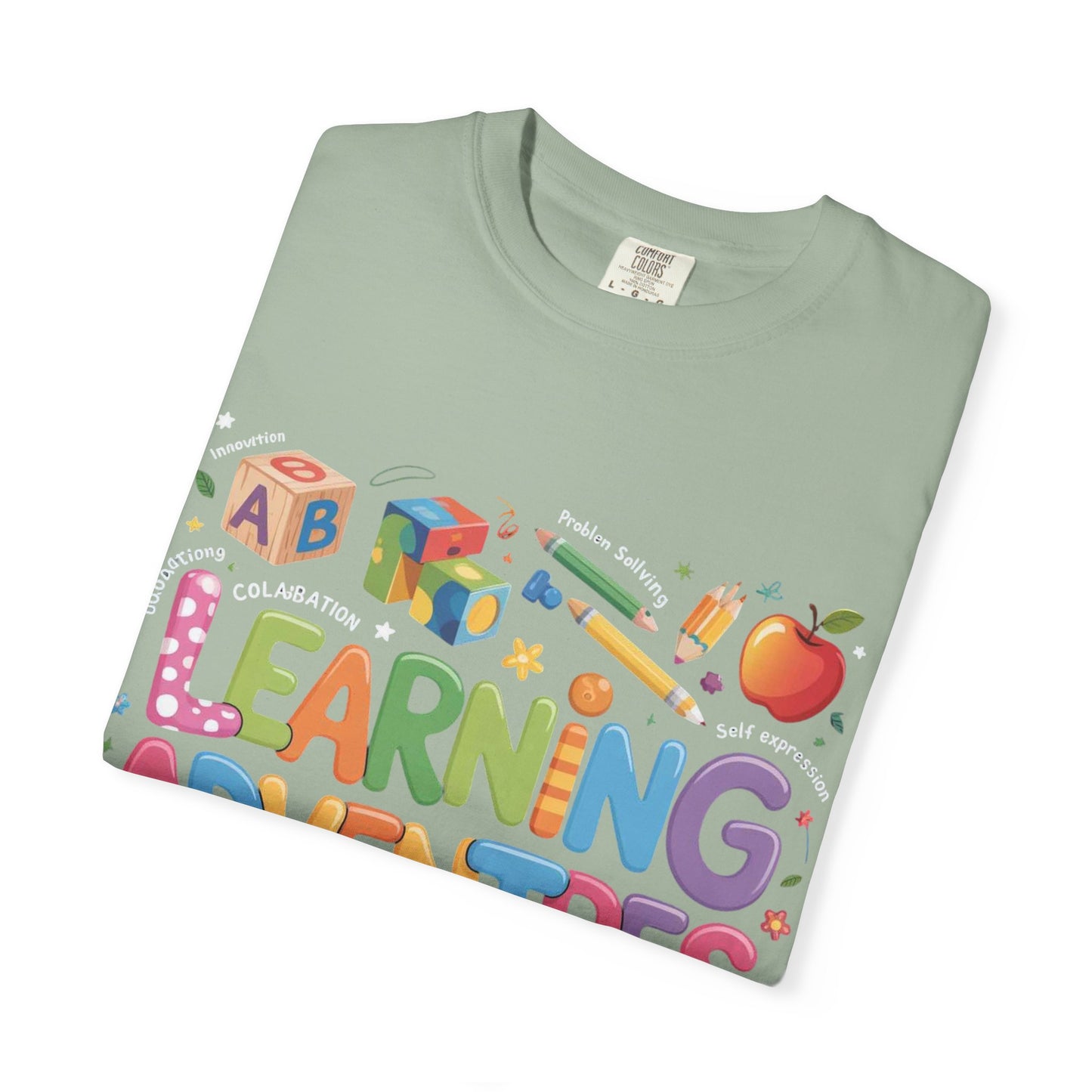 Colorful Learning Adventures T-Shirt – Fun Educational Tee for Kids & Teachers