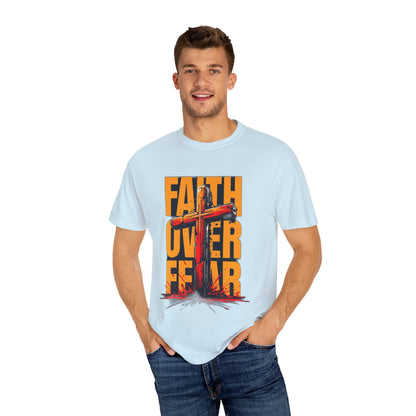 Inspirational T-Shirt – “Faith Over Fear” | Faith-Based Comfort Tee for Everyday Strength