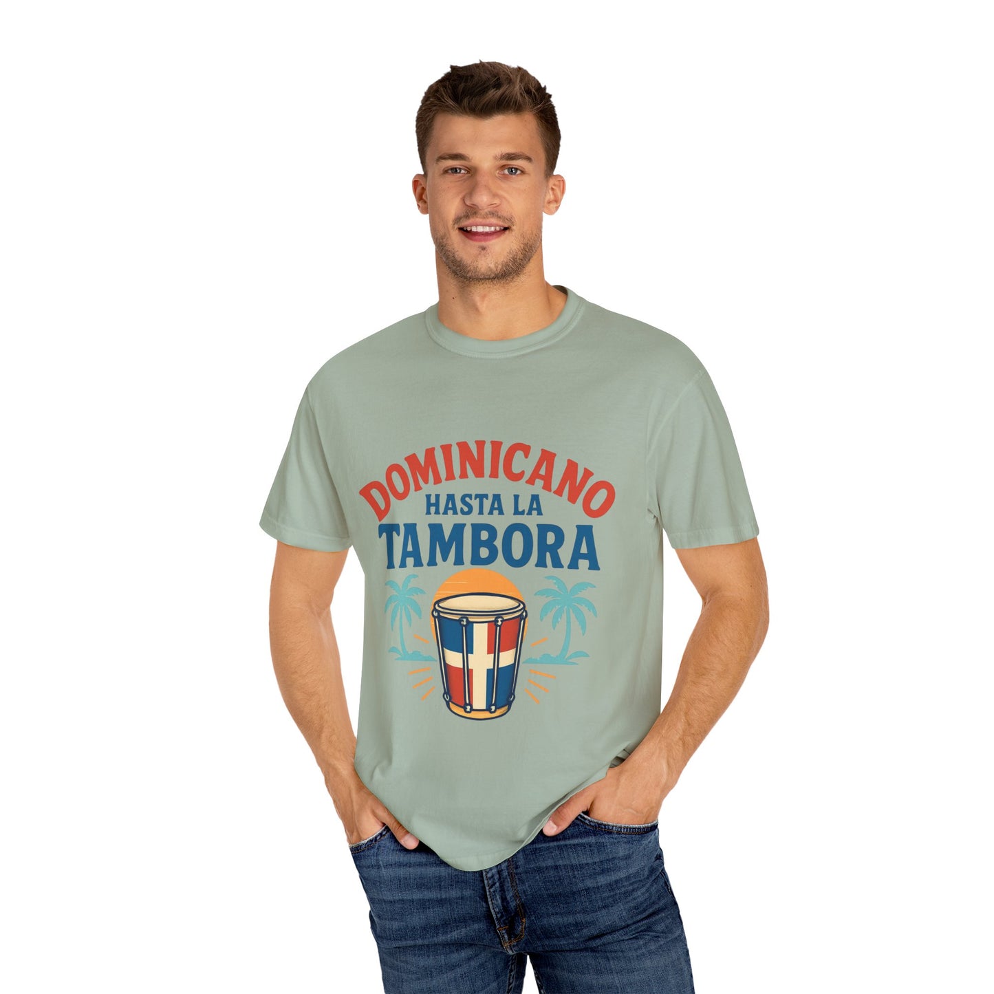 Dominican Music Graphic Tee | Unisex Garment-Dyed Shirt for Summer & Celebrations