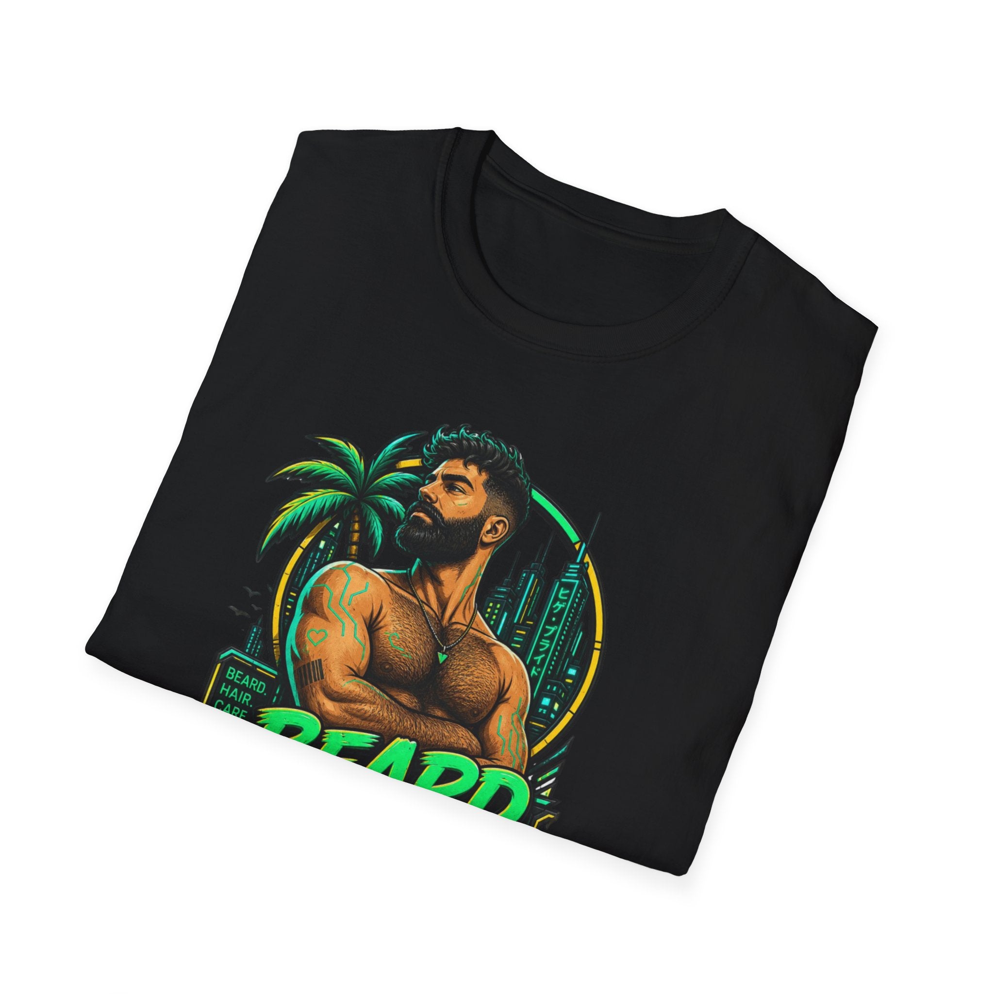Beard Out Proud T-Shirt — Tropical Bearded Guy Graphic Tee
