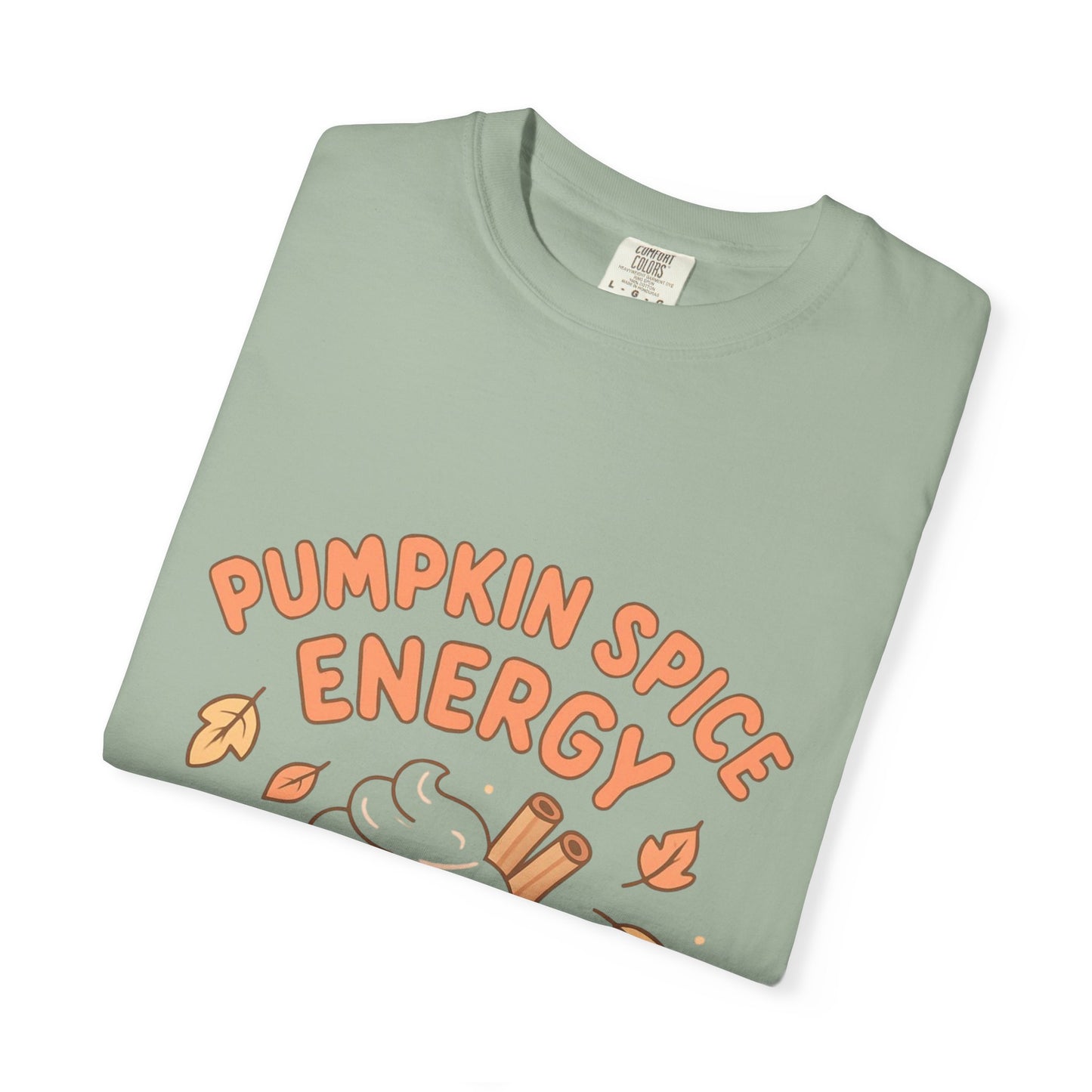 Pumpkin Spice Energy T-Shirt | Fall Fashion | Cute Autumn Tee | Cozy Seasonal Apparel | Perfect Gift for Coffee Lovers