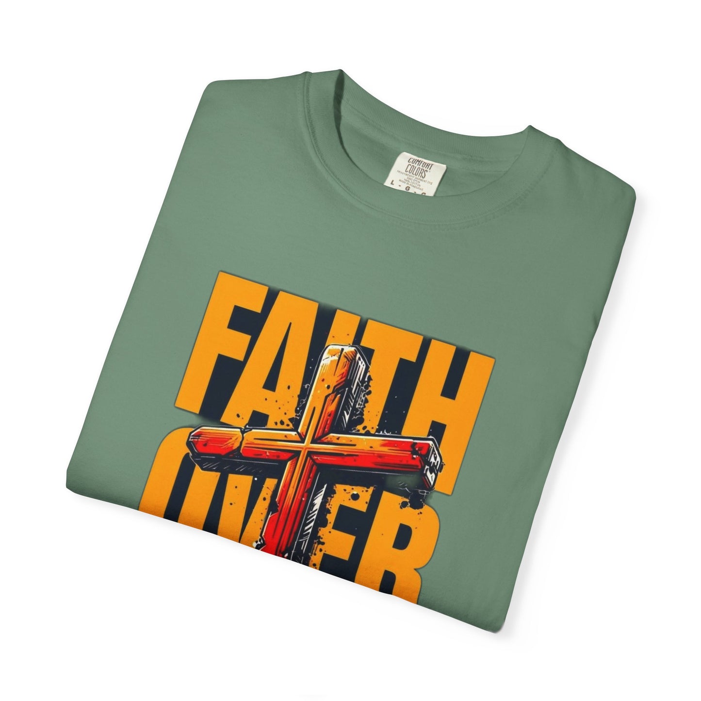 Inspirational T-Shirt – “Faith Over Fear” | Faith-Based Comfort Tee for Everyday Strength