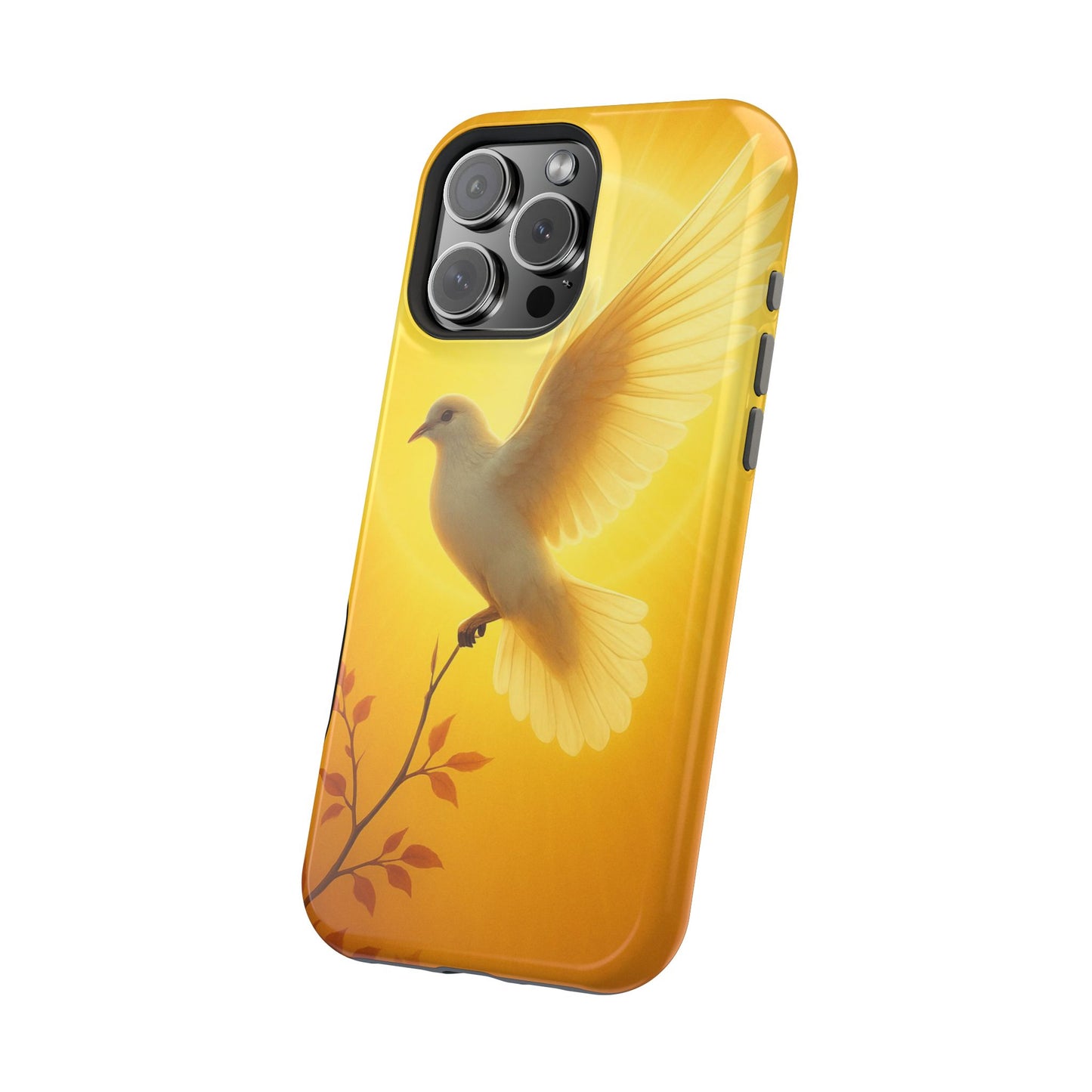 Golden Dove Magnetic Impact-Resistant Phone Case