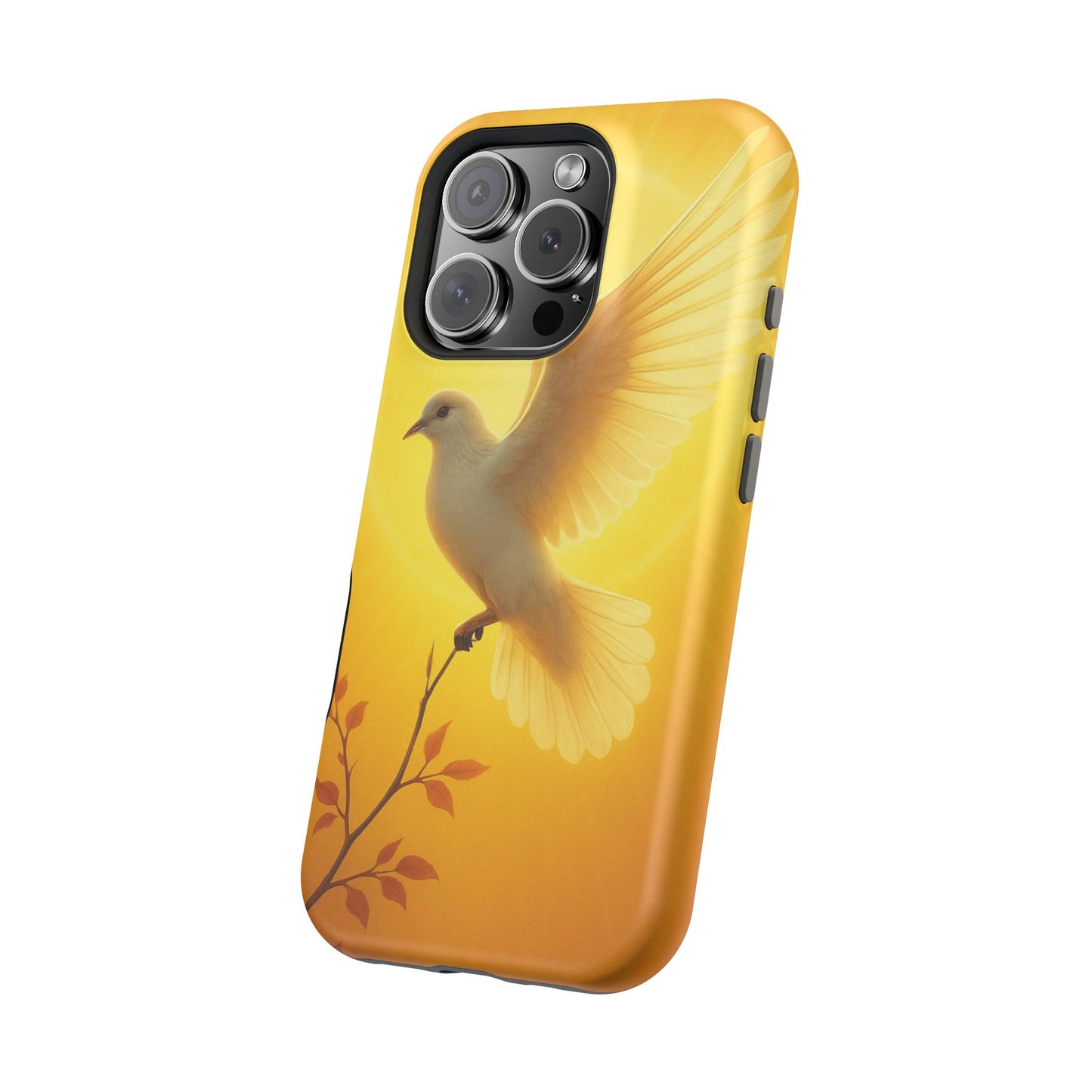 Golden Dove Magnetic Impact-Resistant Phone Case