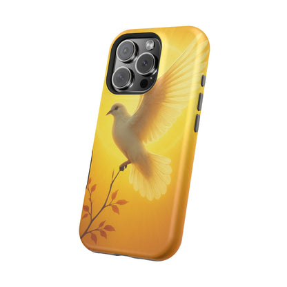 Golden Dove Magnetic Impact-Resistant Phone Case