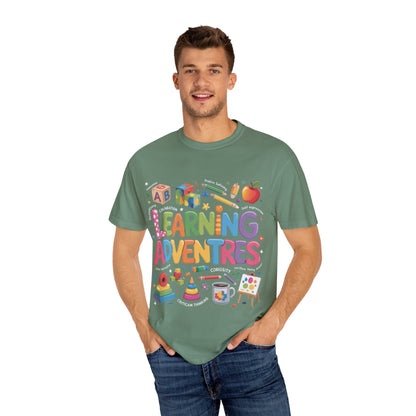 Colorful Learning Adventures T-Shirt – Fun Educational Tee for Kids & Teachers