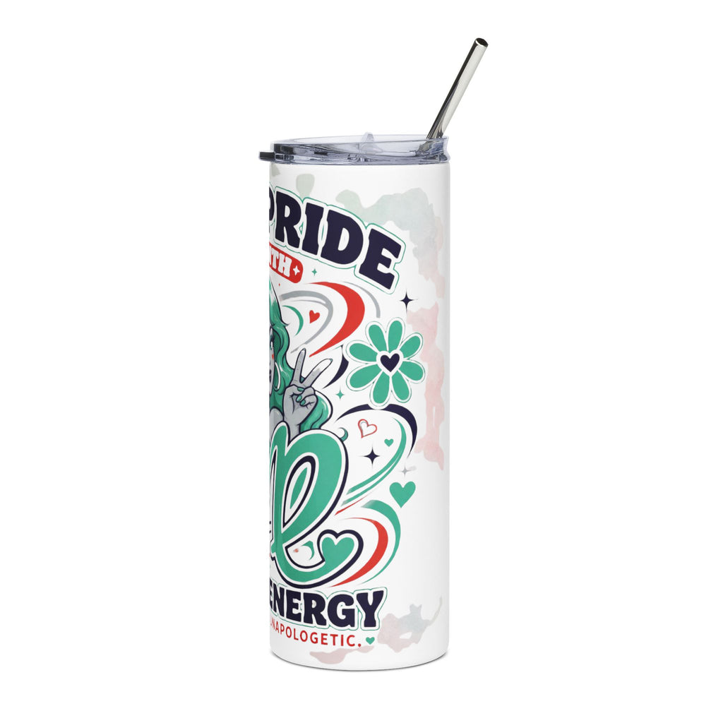 Virgo Pride 20oz Stainless Steel Tumbler — Gay Pride Zodiac Travel Cup