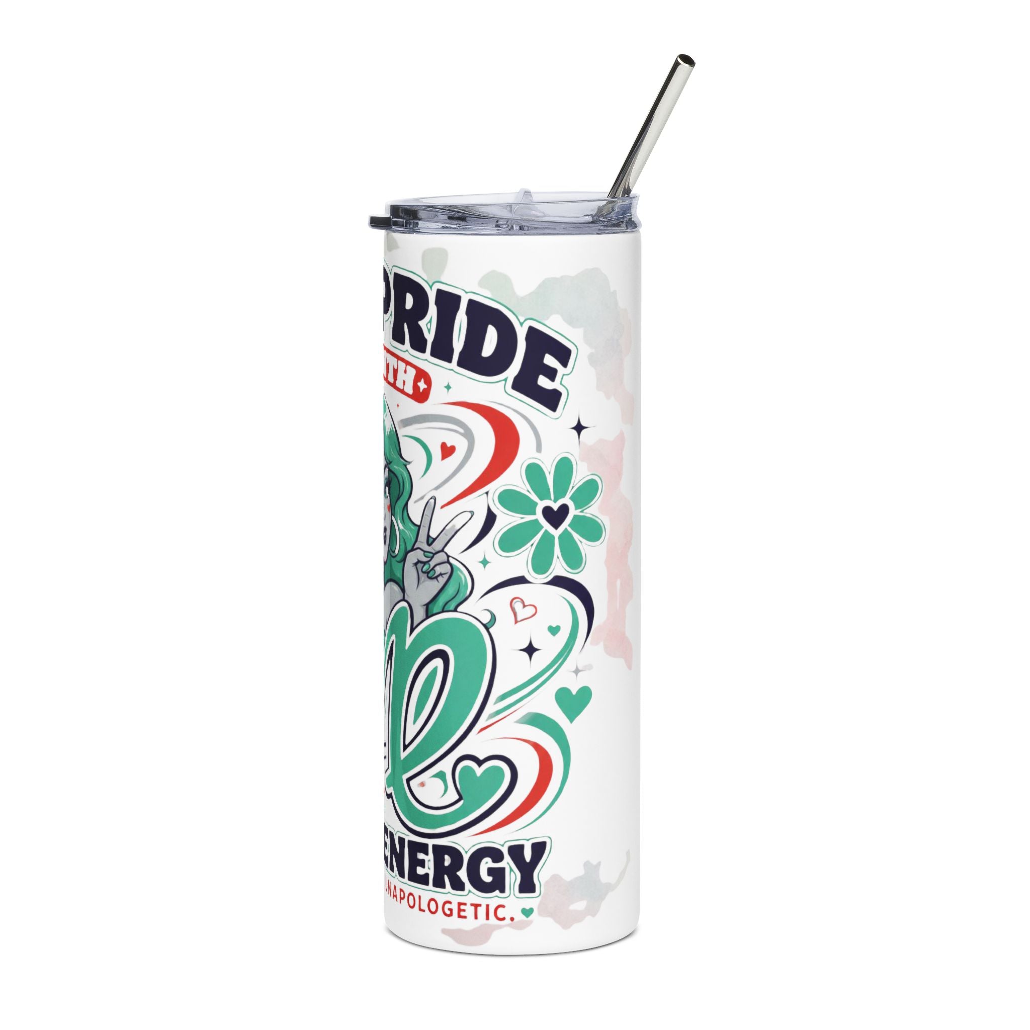Virgo Pride 20oz Stainless Steel Tumbler — Gay Pride Zodiac Travel Cup