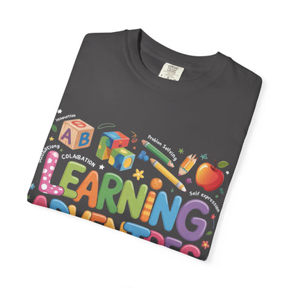 Colorful Learning Adventures T-Shirt – Fun Educational Tee for Kids & Teachers