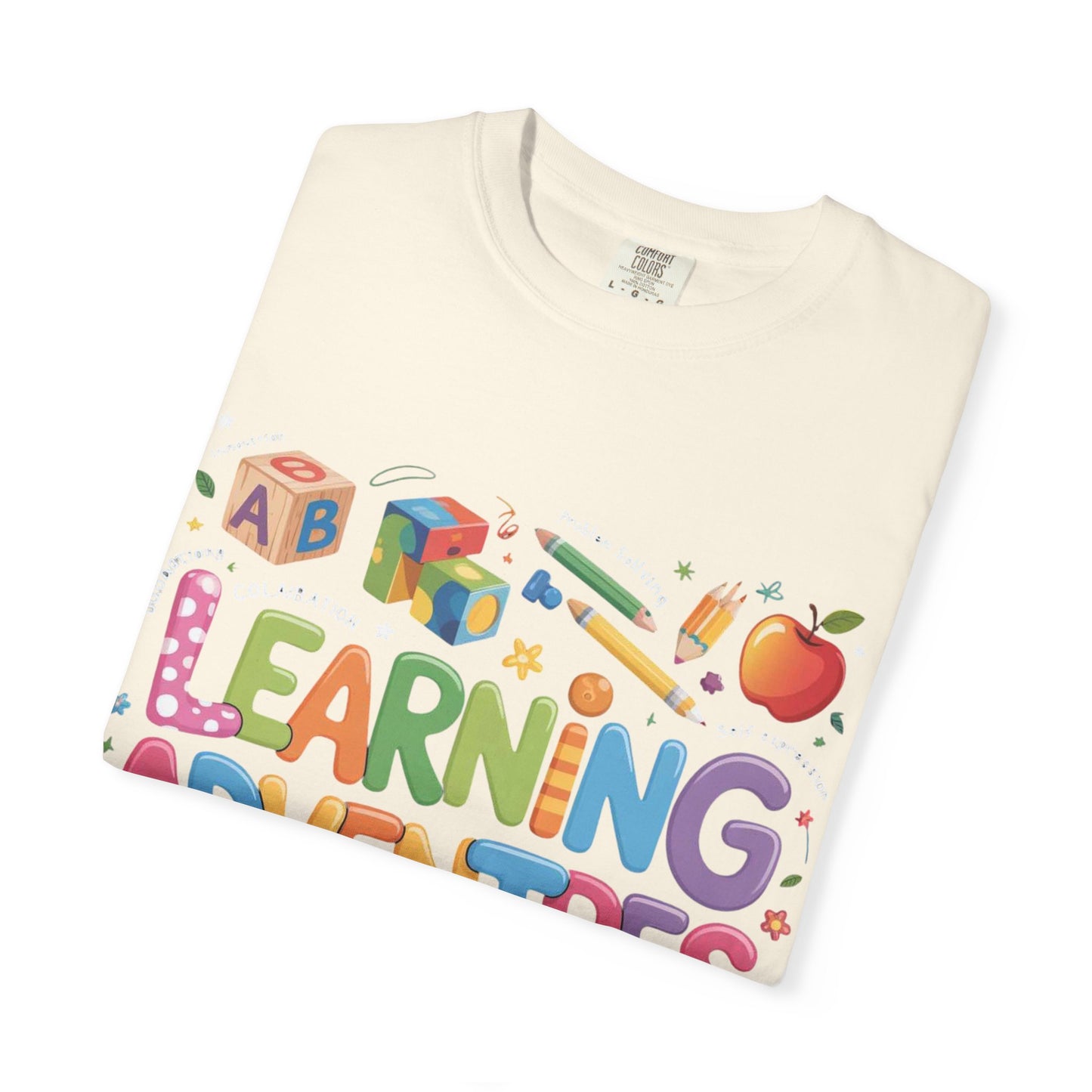 Colorful Learning Adventures T-Shirt – Fun Educational Tee for Kids & Teachers