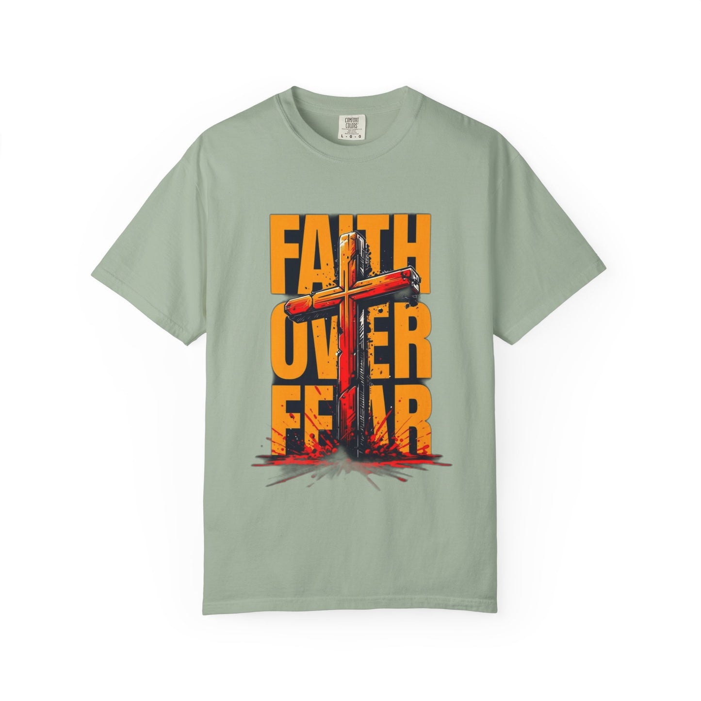 Inspirational T-Shirt – “Faith Over Fear” | Faith-Based Comfort Tee for Everyday Strength