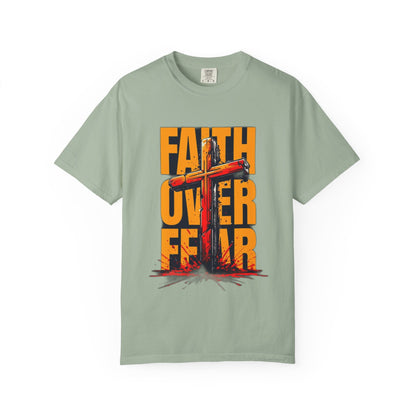 Inspirational T-Shirt – “Faith Over Fear” | Faith-Based Comfort Tee for Everyday Strength