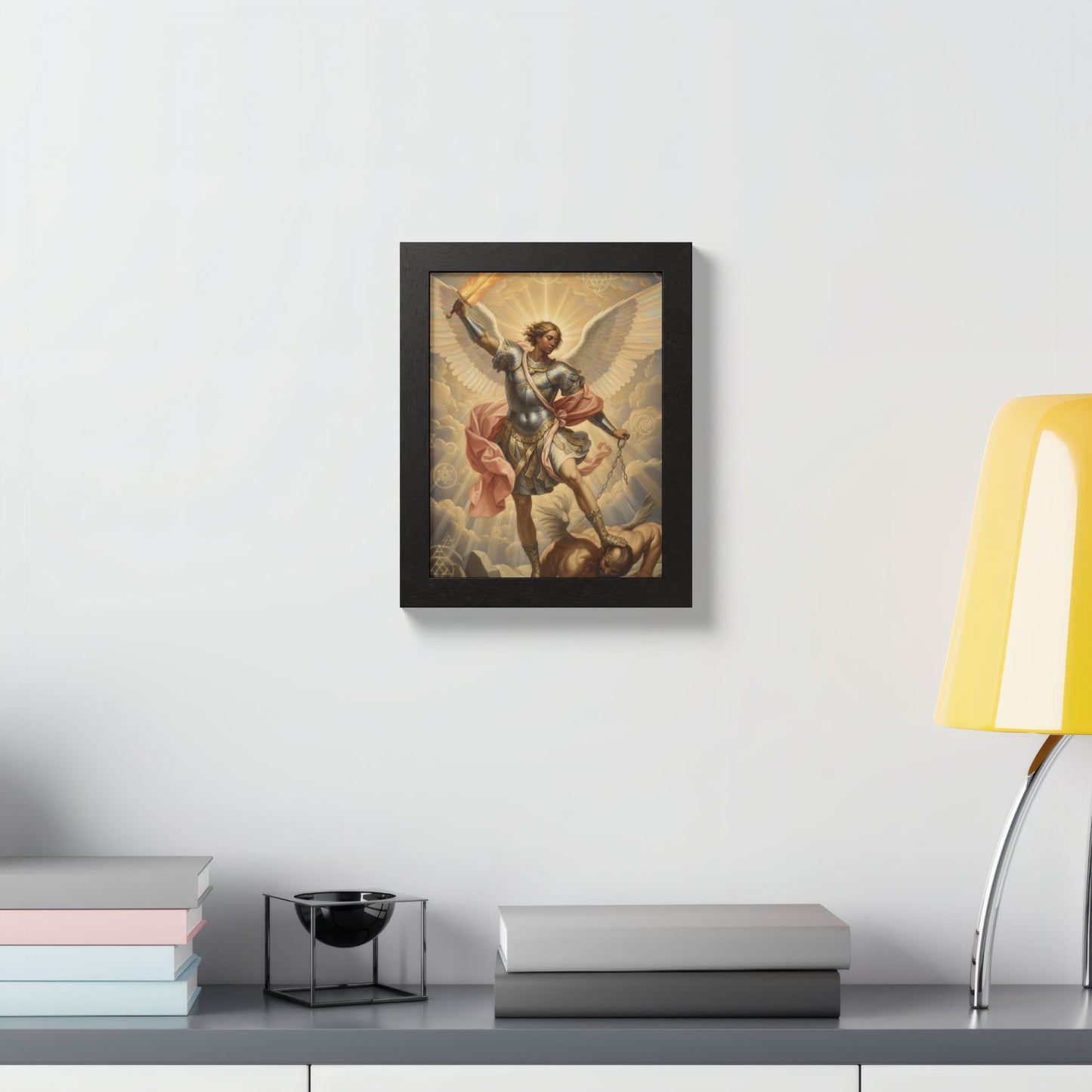 Saint Michael Archangel Framed Poster — Classic Religious Wall Art